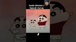 Shinchan and his younger brother | Double Shinchan = Sigma🗿+Aura🔥 #shinchan #edit