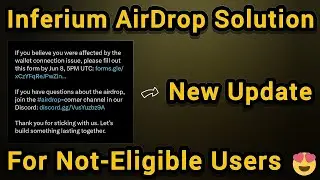 Inferium AirDrop Not Eligible Solution New Update From Inferium Team