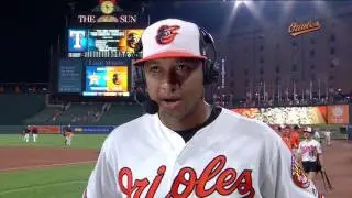 Jonathan Schoop after Orioles' 9-7 win over the Rangers