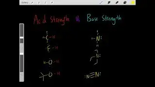Acid Strength vs Base Strength Principles (Rules of Organic Chemistry)