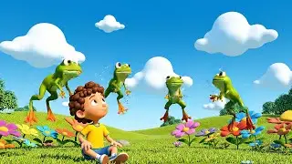 Three Little Frogs Leap Leap Leap 🐸 | Nursery Rhymes for Kids & Baby Songs