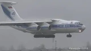 Ilyushin Il-76TD-90VD RA-76511 Volga Dnepr Airlines. Посадка DME. 10.11.2018