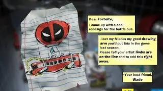 Find Deadpool's letter to Epic Games Guide &ndash; Fortnite (Deadpool Skin Challenges)