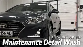 Hyundai Sonata New Rise maintenance detail wash. Kultura detailing Lviv, Ukraine. Детейлінг мийка.