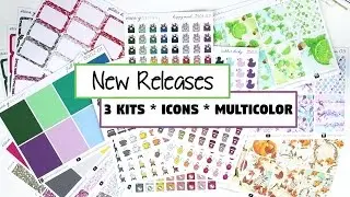NEW RELEASES | 3 New Kits, Icons, Glitter & Multicolor