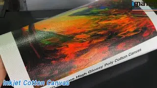 Digital Inkjet Cotton Canvas Roll Matte Polyester Waterproof Vivid Color