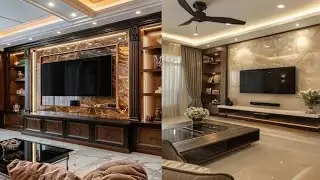 Luxury Tv Unit Designs Ideas #home #kitchen #interiordesign 