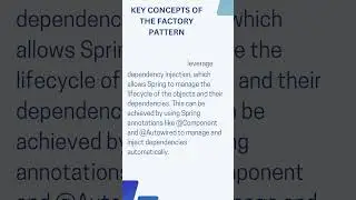 Java & Spring best practices | Factory design pattern #shorts