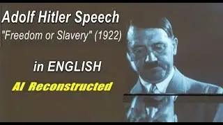 A.Hitler Full Speech (in ENGLISH AI) 1922` Munich, @B&uuml;rgerbr&auml;ukeller