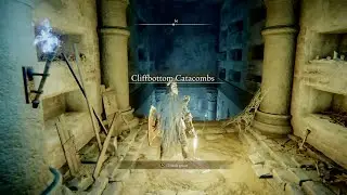 Elden Ring - Cliffbottom Catacombs. Erdtree Burial Watchdog Boss #36