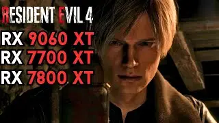 RX 9060 XT - RX 7700 XT - RX 7800 XT - Resident Evil 4 Remake - 1440P Max Settings - Ray Tracing