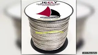 20m 5mm 6400lb Uhmwpe Hollow Braid Sailboat Rigging Halyard Paraglider Towing Winch Rope Enhanced D