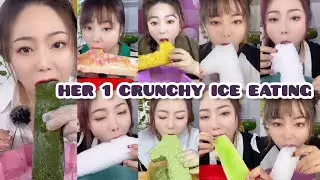 ✨HER✨CRUNCHY 1 ICE EATING ONLY BITES IN ALL❤️|JEWELRY ICE MATCHA ICE|SLUSHY ICE CRUSHED ICE|SOFT ICE