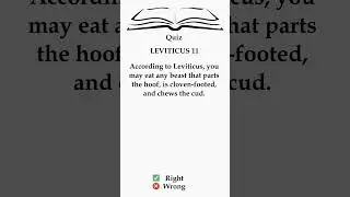 Clean vs. Unclean? 📜 Food Laws Explained! 🤔 Leviticus 11