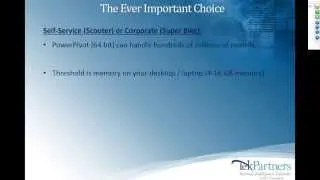 A Balanced BI Approach Self Service and Corporate