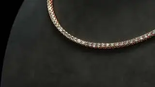 Collier Diamants Promesse Rivi&egrave;re De Cou or rose