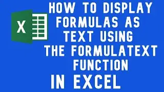 How to display formulas as text using the formulatext function in Excel video #excel #exceltips