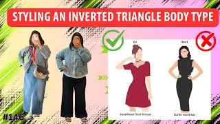 How to Dress an Inverted Triangle Body Type💜 | (tips + tricks) 💡 | These Hacks Will Blow Your Mind!😱