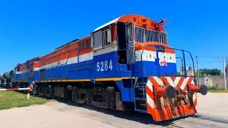 [4K] Variado tren vacio de NCA pasando por Marcos Juárez rumbo al oeste!!!!!!