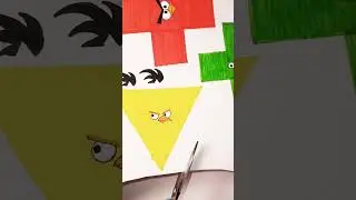 make angry birds characters 🐦&zwj;🔥🐦 from paper #diy #papercrafts #artandcraft #craft #paper #angrybirds