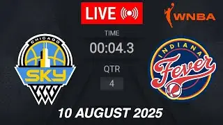 WNBA LIVE! Indiana Fever vs Chicago Sky | August 10, 2025 | 2025 WNBA Season Live 2K