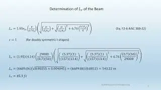 STDN101-107-112: Determine the load-carrying capacity of the steel beam as per AISC 360-22.