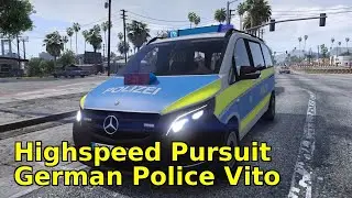 FiveM - German Police Vito in Highspeed Pursuit | Officer Gets Run Over!
