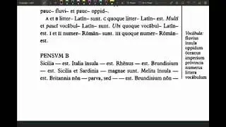 Lingua Latina Chapter 1 Pensum