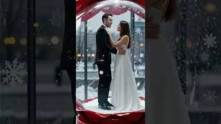 Dance in a Glass Ball 😍 #GlassBallDance #CoupleDanceMagic #RomanticShorts #AIVisualMagic #ai #fyp