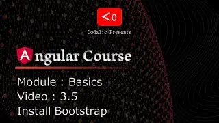 Angular Course | Video 3.5 | Install Bootstrap