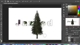 Landscape text effect