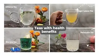 4 Herbal tea to boost your immunity|Blue pea,Periwinkle, Ginger lemon and Hibiscus|Savouriesbyshilpa