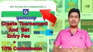 How to Create Gamezop Tournament And  Get Entry Fee +10% Commisson | #Gamezop2020