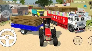 🔴Drive JCB and Uploading 🪨🏗Stone From Dumper🌋 Truck in Game #truck​​ #jcb​​ #tractor​​ #dumper​​
