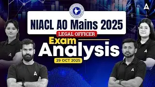 NIACL AO Mains Analysis 2025 | NIACL AO Legal Officer Exam Analysis | NIACL AO Mains Exam Review
