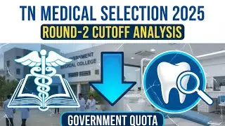 Round-2 Cutoff Analysis for Government Quota in TN Medical selection #neet2025 #neetug2025 #neet