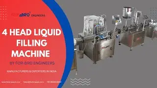 4 Head Liquid Filler with Capping Machine | FOR-BRO Engineers