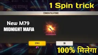 New M79 Midnight Mafia 1 Spin trick with Adam || New weapon royal M79 skin || Garena Free Fire