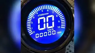 Veloc&iacute;metro digital caf&eacute; racer
