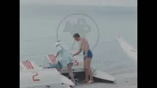 People on Vacation in French Riviera in 1949 Archive Footage