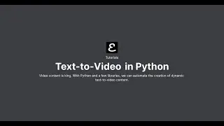Text-To-Video Examples in less than 100 lines of Python