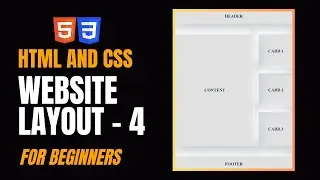 How to Create Website Layout Page in HTML and CSS | Web Layout Tutorial 4