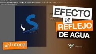 DEGRADADO CON EFECTO DE AGUA Y REFLEJO EN #illustrator