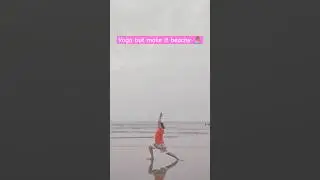 Yoga at Goa Beach 🏖️ #youtubeshorts