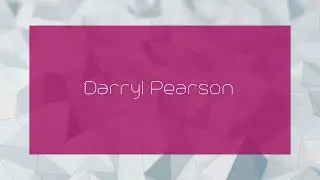 Darryl Pearson - appearance