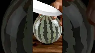 Satisfying Watermelon Cutting ASMR | Realistic Glass Watermelon Slice🔪🍉 #WatermelonASMR# #asmrshorts