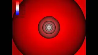 3D supernova explosion - radial velocity 50x zoom - M187A model