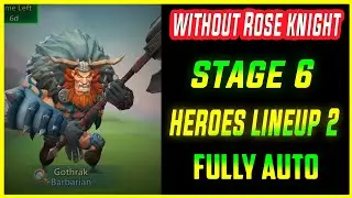 Lords Mobile - Barbarian Stage 6 Auto without Rose knight | Lineup2 Limited Challenge
