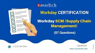 Workday SCM (Supply Chain Management) (87 Practice Questions) | ZaranTech