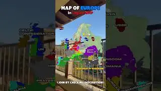 Map of Europe in Legion SMP #geography #maps #mc